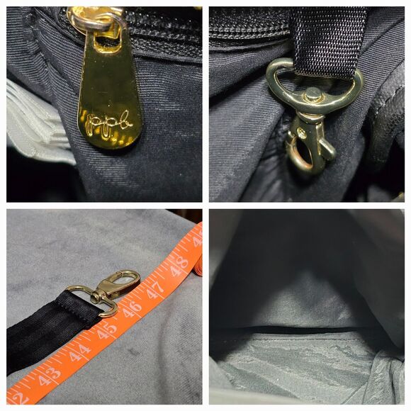 Petunia Pickle Bottom Convertible Backpack Tote Diaper Bag Black Floral Quilted - Picture 16 of 16